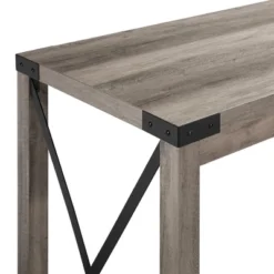 Rustic Farmhouse Metal X Kitchen Island With Shelves - Saracina Home -Living Room Furniture Store GUEST 3fe2d13b c5b6 4af0 aab6 aa1f6d0f48cb