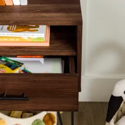 Amal Modern Single Drawer Hairpin Leg Nightstand - Saracina Home -Living Room Furniture Store GUEST 40c3e588 7762 4a1f ae19 3cbe68902f1e