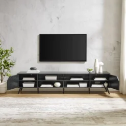 Mid-Century Modern Wide Storage TV Stand For TVs Up To 90" - Saracina Home 15 Mid-Century Modern Wide Storage TV Stand For TVs Up To 90" - Saracina Home -Living Room Furniture Store GUEST 414e2631 4864 41eb a153 61ae12116726