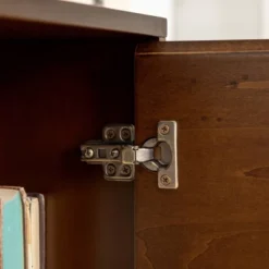 Mid-Century Modern With Closed Storage TV Stand For TVs Up To 58" Walnut - Saracina Home -Living Room Furniture Store GUEST 41e43c0c 5f53 49cc 9bee 9b1a0def7890