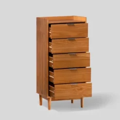 Mid-Century Modern Solid Wood 5 Drawer Chest Of Drawers - Saracina Home 29 Mid-Century Modern Solid Wood 5 Drawer Chest Of Drawers - Saracina Home -Living Room Furniture Store GUEST 427acd70 6e5d 4cb0 b9c6 d4aae4bc5597