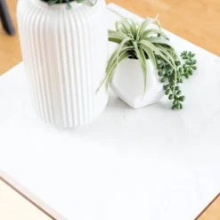 Owen Urban Open Box Frame Side Table Faux White Marble - Saracina Home -Living Room Furniture Store GUEST 4342e184 f42c 4847 a43b 7efb143bd892