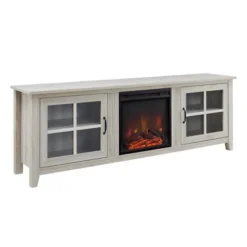 Tasi Transitional Farmhouse Glass Window Pane Door With Electric Fireplace TV Stand For TVs Up To 80" - Saracina Home 33 Tasi Transitional Farmhouse Glass Window Pane Door With Electric Fireplace TV Stand For TVs Up To 80" - Saracina Home -Living Room Furniture Store GUEST 45df5d3e 75bf 4859 bf16 2a834477a1d2