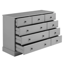 Lauren Classic Transitional 9 Drawer Dresser Storage - Saracina Home -Living Room Furniture Store GUEST 471425f2 36d7 4f7f 9c60 7afbdec223c2