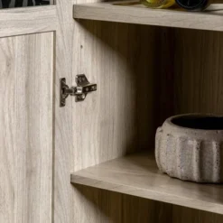 68" Boho Modern Tall Storage Wood Cabinet - Saracina Home -Living Room Furniture Store GUEST 47871c4d 5d6c 409b aebc bf2c3bcb9bdc