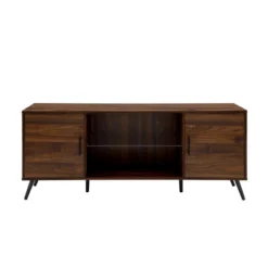 2 Door Mid-Century Modern Wood Storage TV Stand For TVs Up To 65" - Saracina Home -Living Room Furniture Store GUEST 49853bf3 b9f4 42e9 9797 872d2fc51fcb
