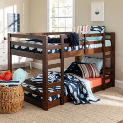Twin Over Twin Indy Solid Wood Low Bunk Bed - Saracina Home -Living Room Furniture Store GUEST 4c4e96bd d483 4ae0 a8be fd0586b37fad