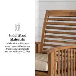 2pk Acacia Wood Patio Chairs With Cushions - Saracina Home 16 2pk Acacia Wood Patio Chairs With Cushions - Saracina Home -Living Room Furniture Store GUEST 4d7dfc00 8c10 41d6 abba af6ec69a3130