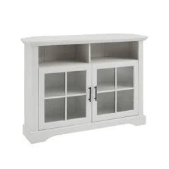 Tasi Traditional Windowpane Corner TV Stand For TVs Up To 50" - Saracina Home 13 Tasi Traditional Windowpane Corner TV Stand For TVs Up To 50" - Saracina Home -Living Room Furniture Store GUEST 4dfd367f 9718 4988 90c3 98b26cba0043