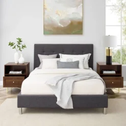 Jones Modern 1 Drawer Nightstand With Cubby - Saracina Home -Living Room Furniture Store GUEST 4e984b58 94c5 46ed 973d 2f997875cdae