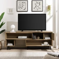 Modern Reeded Door Extendable TV Stand For TVs Up To 50" - Saracina Home 18 Modern Reeded Door Extendable TV Stand For TVs Up To 50" - Saracina Home -Living Room Furniture Store GUEST 4ec78b70 4c65 40cb ac6e 350b0e995cb0