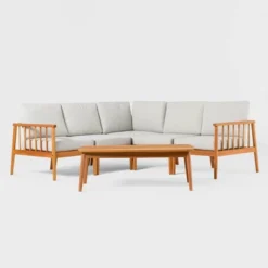 Saracina Home 6pc Modern Boho Outdoor Eucalyptus Spindle Sectional 21 Saracina Home 6pc Modern Boho Outdoor Eucalyptus Spindle Sectional -Living Room Furniture Store GUEST 50b85b0f ef35 42f9 9821 b9804b809312