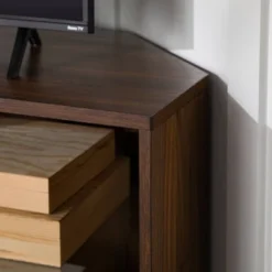 Contemporary Corner TV Stand For TVs Up To 55" Dark Walnut - Saracina Home 18 Contemporary Corner TV Stand For TVs Up To 55" Dark Walnut - Saracina Home -Living Room Furniture Store GUEST 50db4602 d193 43eb a679 91af7d560c96