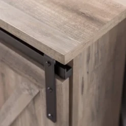 Robinson Rustic Transitional Sliding Barn Door Corner TV Stand For TVs Up To 58" - Saracina Home 22 Robinson Rustic Transitional Sliding Barn Door Corner TV Stand For TVs Up To 58" - Saracina Home -Living Room Furniture Store GUEST 532d90b0 fc0b 44f6 8ab1 bed1386fd216