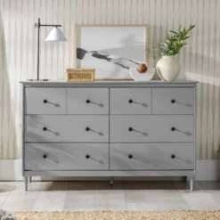 Stiva Classic Mid-Century Modern Horizontal 6 Drawer Dresser - Saracina Home -Living Room Furniture Store GUEST 55a1bf06 cdad 4041 80a8 dbce1286add0