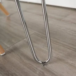 Gibby Modern Glam Hairpin Leg Writing Desk Faux White Marble - Saracina Home -Living Room Furniture Store GUEST 5665f967 4df6 422c ad19 790565bafea6