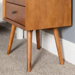 Greenberg 2 Drawer Mid-Century Modern Solid Wood Nightstand - Saracina Home -Living Room Furniture Store GUEST 589d96d2 ab96 4bdd 9d8b 9418def6d979