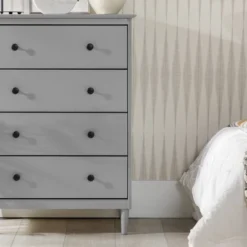 Stiva Classic Mid-Century Modern Vertical 4 Drawer Dresser Gray - Saracina Home 26 Stiva Classic Mid-Century Modern Vertical 4 Drawer Dresser Gray - Saracina Home -Living Room Furniture Store GUEST 5d1e1997 3b52 486e 8b94 12084fdeabe0
