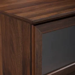 Modern Wood And Glass Door Console TV Stand For TVs Up To 65" - Saracina Home 12 Modern Wood And Glass Door Console TV Stand For TVs Up To 65" - Saracina Home -Living Room Furniture Store GUEST 6204f7b3 992e 4f82 a943 9efb977bf63a