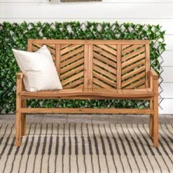 Slatted Chevron Acacia Wood Patio Loveseat – Saracina Home 21 Slatted Chevron Acacia Wood Patio Loveseat – Saracina Home -Living Room Furniture Store GUEST 62bb32d1 2ebd 4f35 8aa4 4274d21838b7