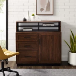 Modern Transitional Flip Down Secretary Desk - Saracina Home -Living Room Furniture Store GUEST 64a5d541 a4cf 43c3 b7ec 39b7741c1015