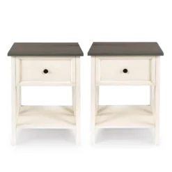Set Of 2 Farmhouse Single Drawer V Frame Nightstands - Saracina Home 24 Set Of 2 Farmhouse Single Drawer V Frame Nightstands - Saracina Home -Living Room Furniture Store GUEST 69c1cb7f c5f8 45c8 a09a c17d10dc02f9