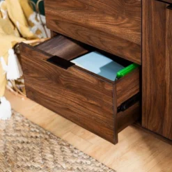 Rockwell Modern Storage TV Stand For TVs Up To 43" Brown - Saracina Home -Living Room Furniture Store GUEST 69ed2600 0bdb 4b65 aea0 88fe5388620c