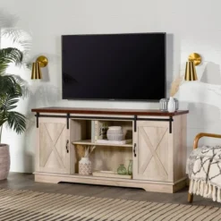 Modern Transitional Sliding Barndoor TV Stand For TVs Up To 65"- Saracina Home 35 Modern Transitional Sliding Barndoor TV Stand For TVs Up To 65"- Saracina Home -Living Room Furniture Store GUEST 6cfa14d3 36c0 4768 9784 c3a77c7e184f