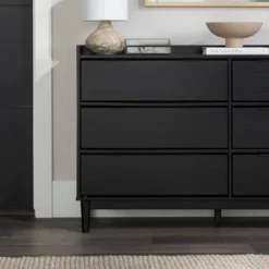 Mid-Century Modern Solid Wood 6 Drawer Double Dresser - Saracina Home -Living Room Furniture Store GUEST 6e54a525 852f 4e93 8d57 0eae630fa901