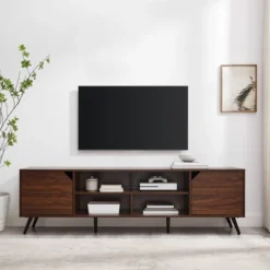 Mid-Century Modern Wide Storage TV Stand For TVs Up To 80" - Saracina Home -Living Room Furniture Store GUEST 6f499918 edba 4a35 8b0f 8398f4abe3f3