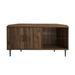 Contemporary Corner TV Stand For TVs Up To 55" Dark Walnut - Saracina Home 25 Contemporary Corner TV Stand For TVs Up To 55" Dark Walnut - Saracina Home -Living Room Furniture Store GUEST 7166d9c9 2175 4acc 998e a0a2a5ad4d69