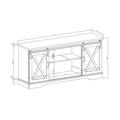 Modern Transitional Sliding Barndoor TV Stand For TVs Up To 65"- Saracina Home 33 Modern Transitional Sliding Barndoor TV Stand For TVs Up To 65"- Saracina Home -Living Room Furniture Store GUEST 718dd989 f52a 47b4 994a 51f6706185e4