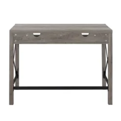 Sophie Modern Farmhouse X Frame Writing Desk With Cubbies Gray Wash - Saracina Home -Living Room Furniture Store GUEST 72130ca2 6ec8 4744 abc8 372121dbe8d8