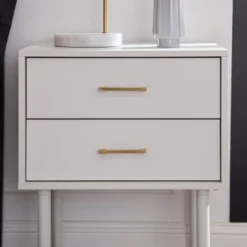 Ora Mid-Century Modern 2 Drawer Nightstand - Saracina Home -Living Room Furniture Store GUEST 732a6660 8dc6 4ccc b6c1 6b4b58a093cf