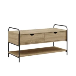 Modern 2 Drawer Storage Entry Bench - Saracina Home -Living Room Furniture Store GUEST 747bc65d 6aaa 45ad a171 55739722cb37