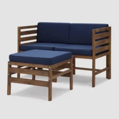 3pc Modular Acacia Wood Patio Chat Set With Cushions - Saracina Home 29 3pc Modular Acacia Wood Patio Chat Set With Cushions - Saracina Home -Living Room Furniture Store GUEST 75715dfc 345c 4dac 84f9 12b8f90851ce