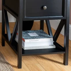 Set Of 2 Farmhouse Single Drawer V Frame Nightstands - Saracina Home 20 Set Of 2 Farmhouse Single Drawer V Frame Nightstands - Saracina Home -Living Room Furniture Store GUEST 7687c127 6673 4260 bfa9 5a4f32541fed