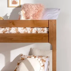 Twin Over Twin Indy Contemporary Solid Wood Bunk Bed - Saracina Home -Living Room Furniture Store GUEST 78373a72 9a05 46f9 832c c98de4278432