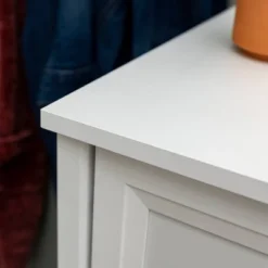 Farmhouse 5 Drawer Grooved Tall Storage Dresser White - Saracina Home -Living Room Furniture Store GUEST 783880e3 df3c 4411 836e 1e93b5f640cb