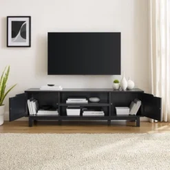 Modern Transitional 2 Door Storage TV Stand For TVs Up To 65" - Saracina Home -Living Room Furniture Store GUEST 786e7133 e5e6 4c21 88b8 ac73f45d6fa8