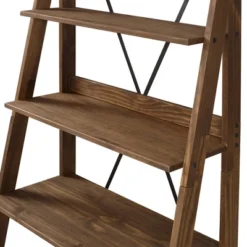 68.25" Boho 4 Tier Solid Wood Ladder Bookshelf Plant Stand - Saracina Home -Living Room Furniture Store GUEST 797a1992 1985 4a2b b8dd d8f196676df1
