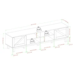Modern Rustic 2 Door Storage TV Stand For TVs Up To 80" - Saracina Home 19 Modern Rustic 2 Door Storage TV Stand For TVs Up To 80" - Saracina Home -Living Room Furniture Store GUEST 7b1619fe 8c66 46fe a10f a9d3ba31b400