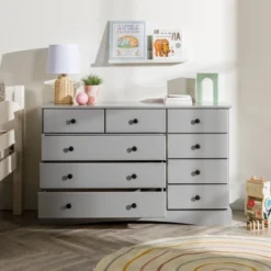 Lauren Classic Transitional 9 Drawer Dresser Storage - Saracina Home -Living Room Furniture Store GUEST 7c93e92d 26a7 4453 b063 60274060082b