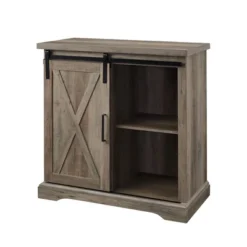 Tertia Industrial Accent Cabinet With Sliding X Barn Door - Saracina Home -Living Room Furniture Store GUEST 7ca69992 c28a 45bf a7c3 667e48d44a88