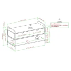Modern 2 Drawer Storage Entry Bench - Saracina Home -Living Room Furniture Store GUEST 7d1fcc91 53fe 4d6c 8d03 2dd751a5dfbe