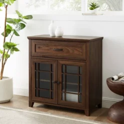 Transitional 2 Door Window Pane Accent Cabinet Dark Walnut - Saracina Home 9 Transitional 2 Door Window Pane Accent Cabinet Dark Walnut - Saracina Home -Living Room Furniture Store GUEST 7d807aed e667 4f3e 9acb 433af0d61f65