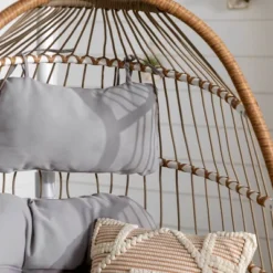 Toluca Hanging Outdoor Boho Egg Chair With Cushion - Saracina Home 16 Toluca Hanging Outdoor Boho Egg Chair With Cushion - Saracina Home -Living Room Furniture Store GUEST 7eed0518 bad6 4cd1 a650 d634081f74f9