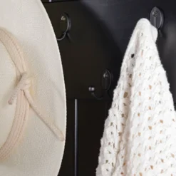 Waylon Rustic Farmhouse Solid Wood Tall Hall Tree - Saracina Home -Living Room Furniture Store GUEST 82a9efac 04fe 4c9a 8b07 b1e0ef053ab8