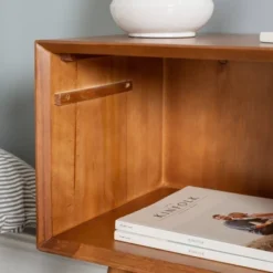 Greenberg 1 Drawer Mid-Century Modern Solid Wood Nightstand - Saracina Home -Living Room Furniture Store GUEST 8370d494 c713 46fd 8465 5b40ee23cbca