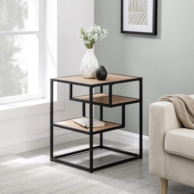 Modern 3 Tier Side Table - Saracina Home 5 Modern 3 Tier Side Table - Saracina Home - Image 5